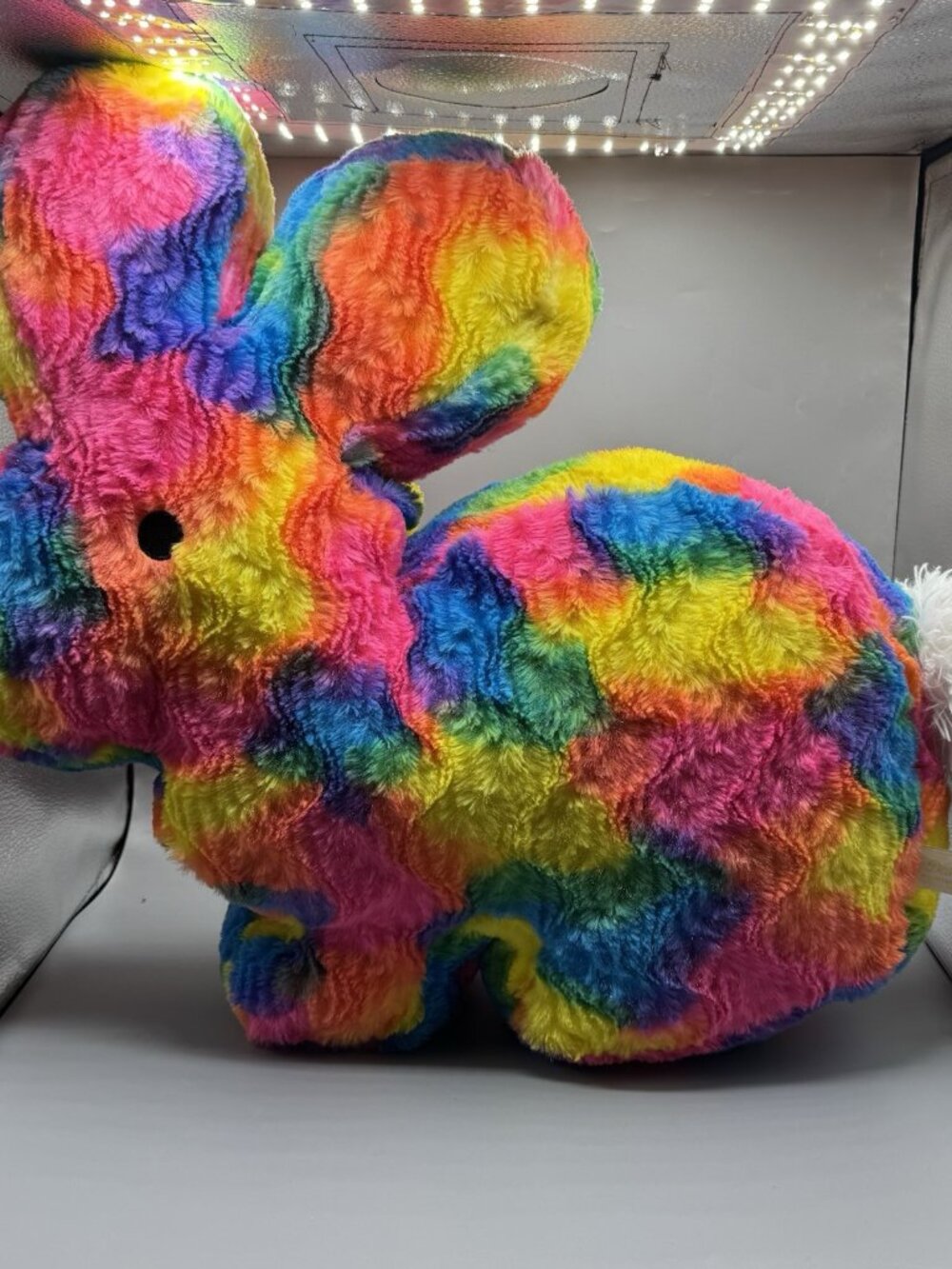 Dan Dee Jumbo PEEPS Rabbit Plush Rainbow Tie-Dye 24"